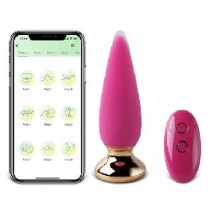 APP Controlled Anal Plug 10-speed with Remote Control pink